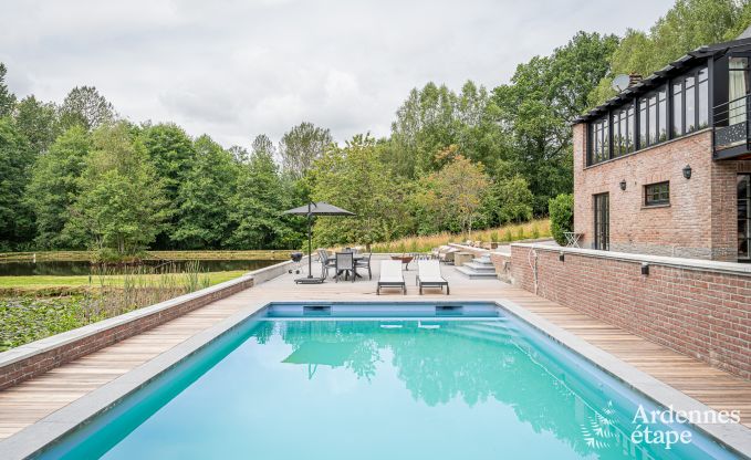 Maison de vacances avec piscine et tang de pche  Couvin, Ardenne