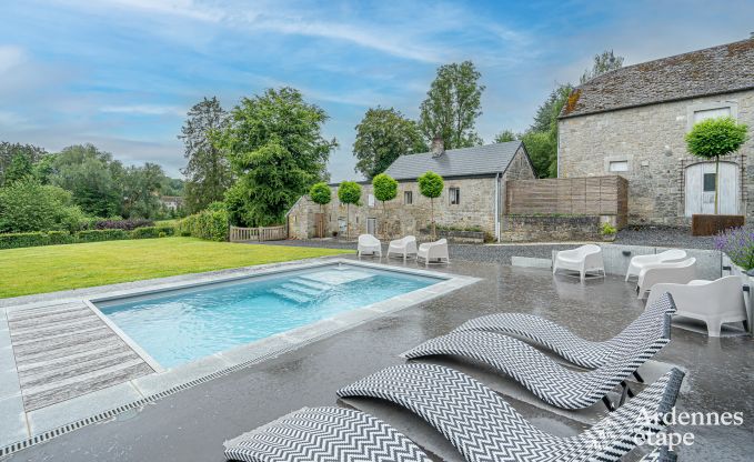 Maison de vacances  Man pour 14 personnes prs de Durbuy avec piscine, bar, salle de jeux et jardin priv