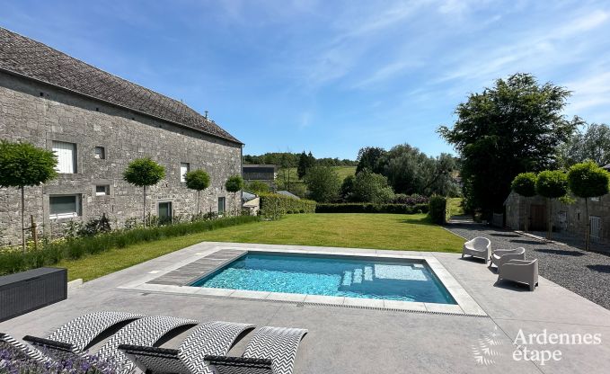 Maison de vacances  Man pour 14 personnes prs de Durbuy avec piscine, bar, salle de jeux et jardin priv