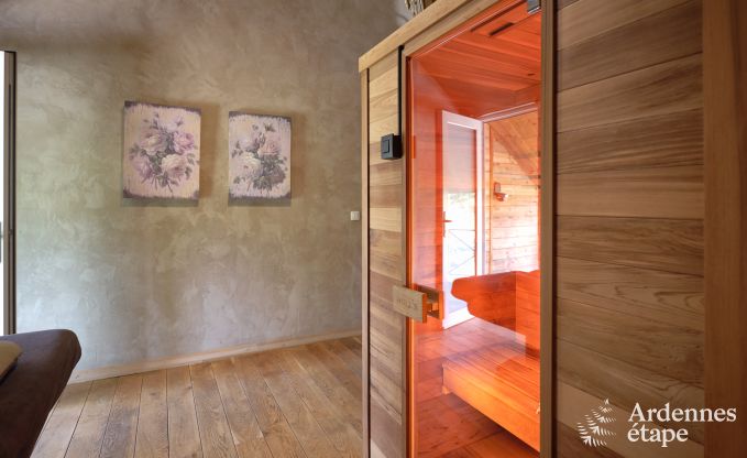 Cottage pour 2 personnes  Marche-en-Famenne avec jacuzzi et sauna au cur de l'Ardenne, idal pour couples avec animal