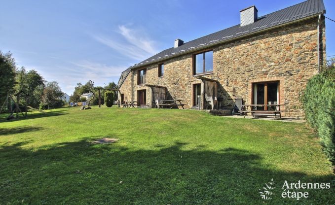 Maison de vacances  Sainte-Ode : havre de paix pour 8 personnes avec terrasse et jardin en Ardenne