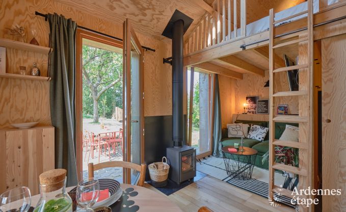 Tiny house avec pole  bois et jardin priv  Sprimont, Hautes Fagnes