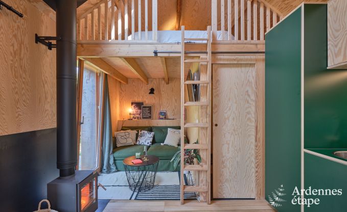 Tiny house avec pole  bois et jardin priv  Sprimont, Hautes Fagnes