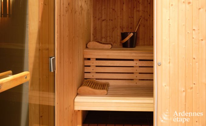 Gte luxueux avec centre wellness priv  Vaux-sur-Sre : sauna, jacuzzi, hammam et espace dtente juste pour vous