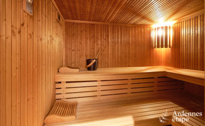 Gte luxueux avec centre wellness priv  Vaux-sur-Sre : sauna, jacuzzi, hammam et espace dtente juste pour vous