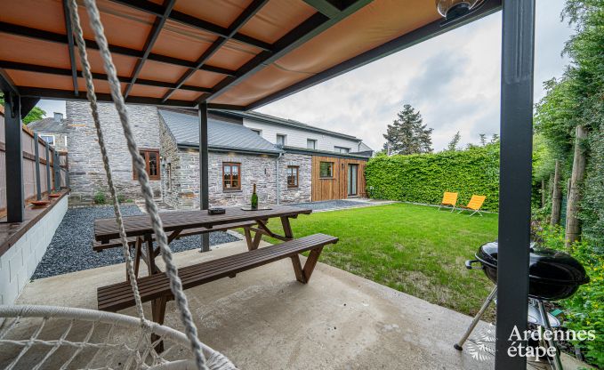 Sjour en famille  Vielsalm : maison de charme pour 6 personnes avec jardin priv en plein cur de l'Ardenne