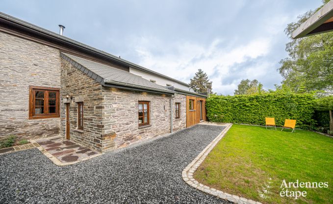 Sjour en famille  Vielsalm : maison de charme pour 6 personnes avec jardin priv en plein cur de l'Ardenne