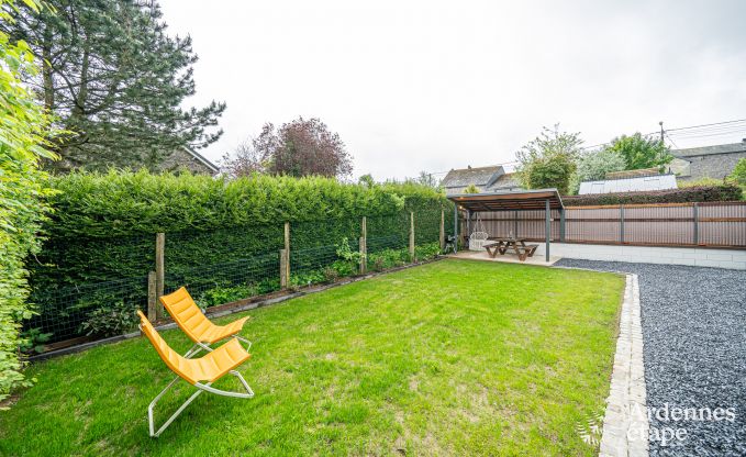 Sjour en famille  Vielsalm : maison de charme pour 6 personnes avec jardin priv en plein cur de l'Ardenne