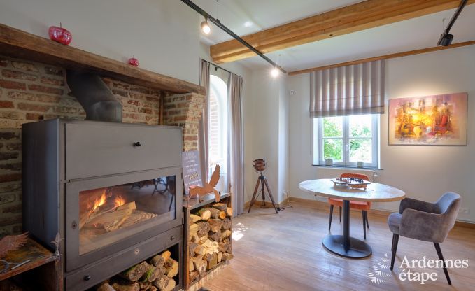 Maison de vacances confortable pour 10 personnes  Villers-en-Fagne avec sauna et pole  bois