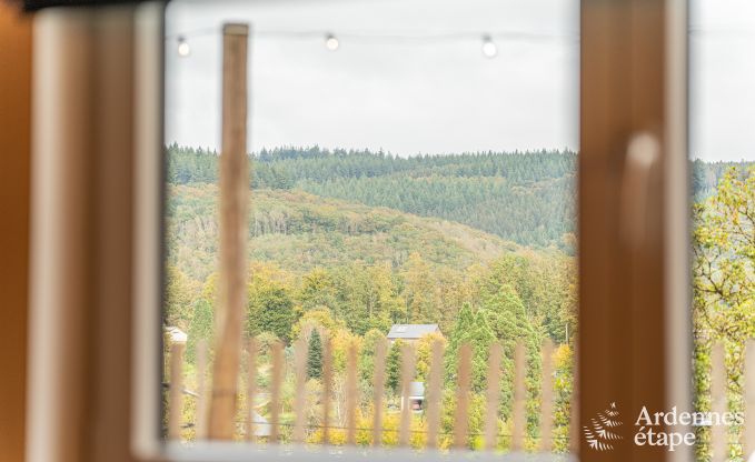 Maison de vacances de plain pied  Vresse-sur-Semois : terrasse avec vue, idale pour un couple avec enfants